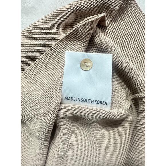 Aya Muse Tipo Mini Dress Women's XS Beige Cowl Neck Open Back Halter $650 - Picture 7 of 11